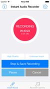 Instant Audio Recorder screenshot 1