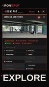 Explore our street workout spots with a new outlook.
Equipements are detailed, last community photos appear so the posts are always up to date.