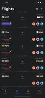 Recent taken flights list