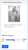 Search with image AND text
