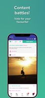 Post content, create and join collections or join friendly content battles called "Jouzts"
