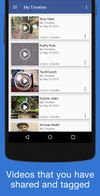 Also watch videos that you have shared and tagged in FB