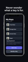 View and organize saved keys in a private on-device list.
