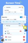 Screen time: downtime, sleep time and app blocking