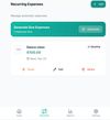 recurring expenses