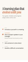 Learning plan tailored to the learner