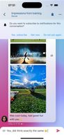 Threaded chat: one topic, one conversation, with photos and read receipts