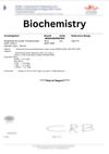 Biochemistry Report Sample