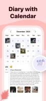 Write your memories with a calendar-based diary. Look back at special days and moments with ease.