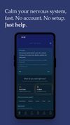 Home screen with one-tap access to crisis support and a five-state nervous system check-in (Overwhelmed, Shutdown, Anxious, Wired, Calm).