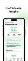 Lungo’s Insights show how often you’ve resisted cravings and helps you spot patterns, including common triggers, when urges occur, and which tools help you most.