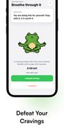 Lungo’s Craving Wave feature helps you ride out an urge with a one-minute breathing exercise, a reminder of why you’re quitting, and a quick check-in to record how it went.