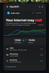 MacWiFi popover with network info and quality score