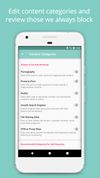 Block categories - some are always on and cannot be disabled.