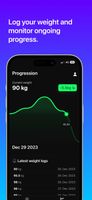 Log weight and monitor progress