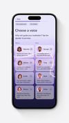 Meditation's voice selection