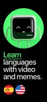 Learn languages with video and memes.