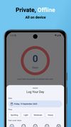Period logging screen