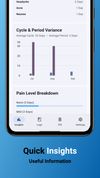 Period insights screen