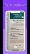 Scan any menu item that you are curious about...