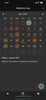 Migraine Log screenshot 2