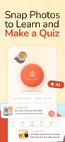 Create mode: photograph anything and the app builds a short quiz about it.