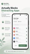 Choose exactly which apps to block — Instagram, TikTok, YouTube, Reddit, Facebook, and more — then confirm and start a focus session in seconds.
