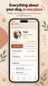 A clear home for your dog's health and care information.