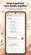 Keep health records, breed guidance, and urgent information together.