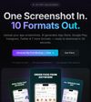 One app screenshot 10 ready to send formats App Store Goole Store and more.