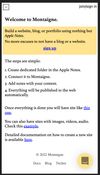 Landing page
