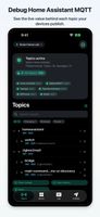 Topic tree with the latest value beside each topic (iPhone)