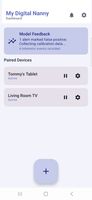 On your parent device you'll see the child device appear after pairing.