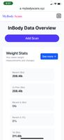 MyBody Scans dashboard.