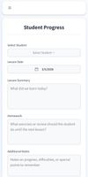 Follow student progress and homework