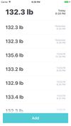 MyWeight History screenshot 1