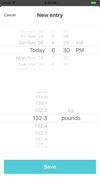 MyWeight History screenshot 2