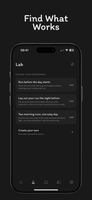 Weekly experiments you run on your real days to find what actually works for you.