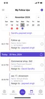 followups and calendar