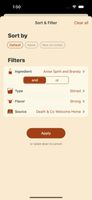 Extensive filter options