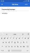 Notes app screenshot 2