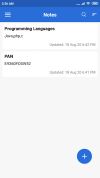 Notes app screenshot 1