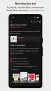 Inside a note: a note is composed of many stacks of blocks (e.g. text, images, link preview, checklist)