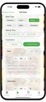 Meal recognition result