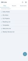 Browse the vault straight from your GitHub repository, folders and all.