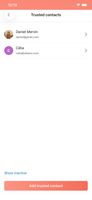 Add truster contacts