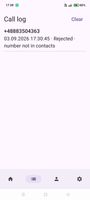 Call log