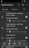Call history (log)