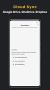 Cloud sync - Google Drive, OneDrive, Dropbox