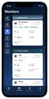 Monitor multiple servers and devices from a clean mobile dashboard.